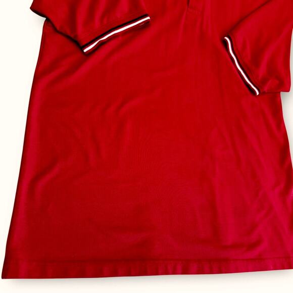 Highland Outfitters Vintage Short Sleeves Golf Polo Shirt 3 Buttons Size L Red - Picture 4 of 12